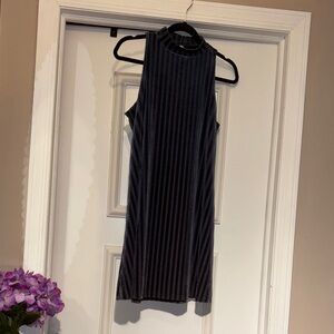 Mudd Mockneck Ribbed Velour Mini Dress - Medium